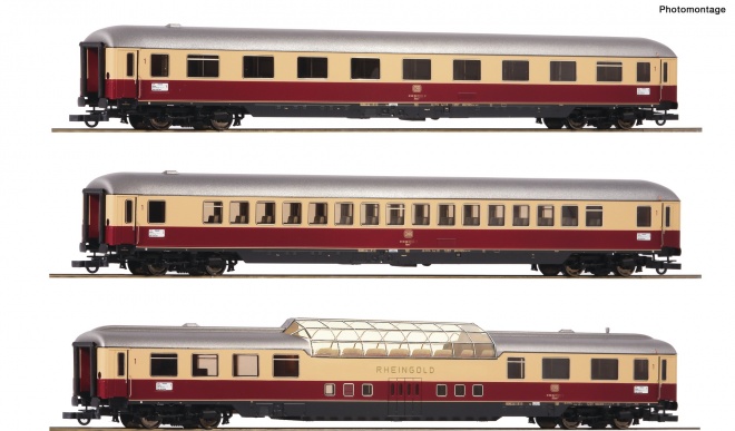 Set of 3 Passenger cars Rheingold (Set 2)<br /><a href='images/pictures/Roco/Roco-74136.jpg' target='_blank'>Full size image</a>
